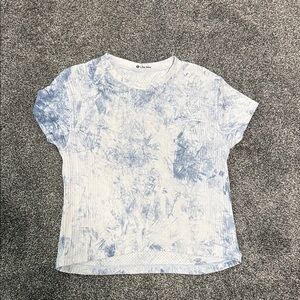 lululemon athletica Blue Tie-Dye Short Sleeve Tee